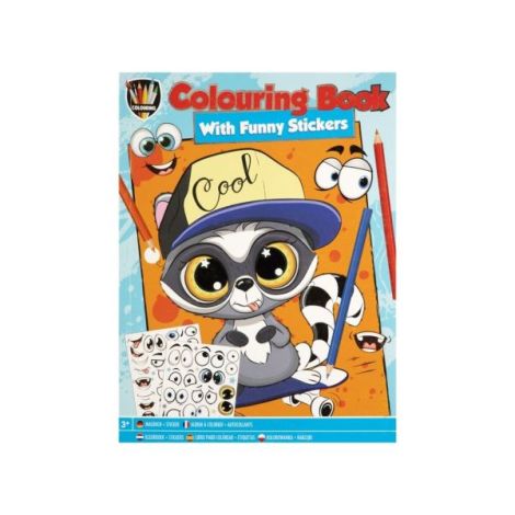 Carte de colorat pentru baieti, cu abtibilduri amuzante,  A4, 24 pagini - imagine 3
